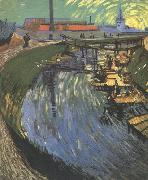 The Roubine du Roi Canal wtih Washerwomen (nn04), Vincent Van Gogh
